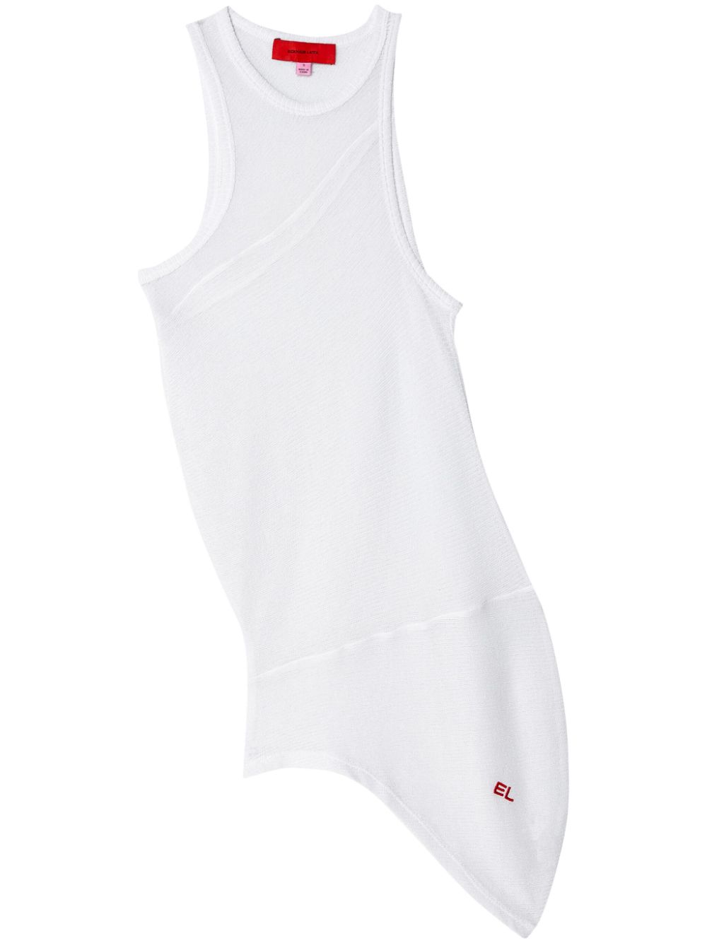 Eckhaus Latta Spiral tank top - White von Eckhaus Latta