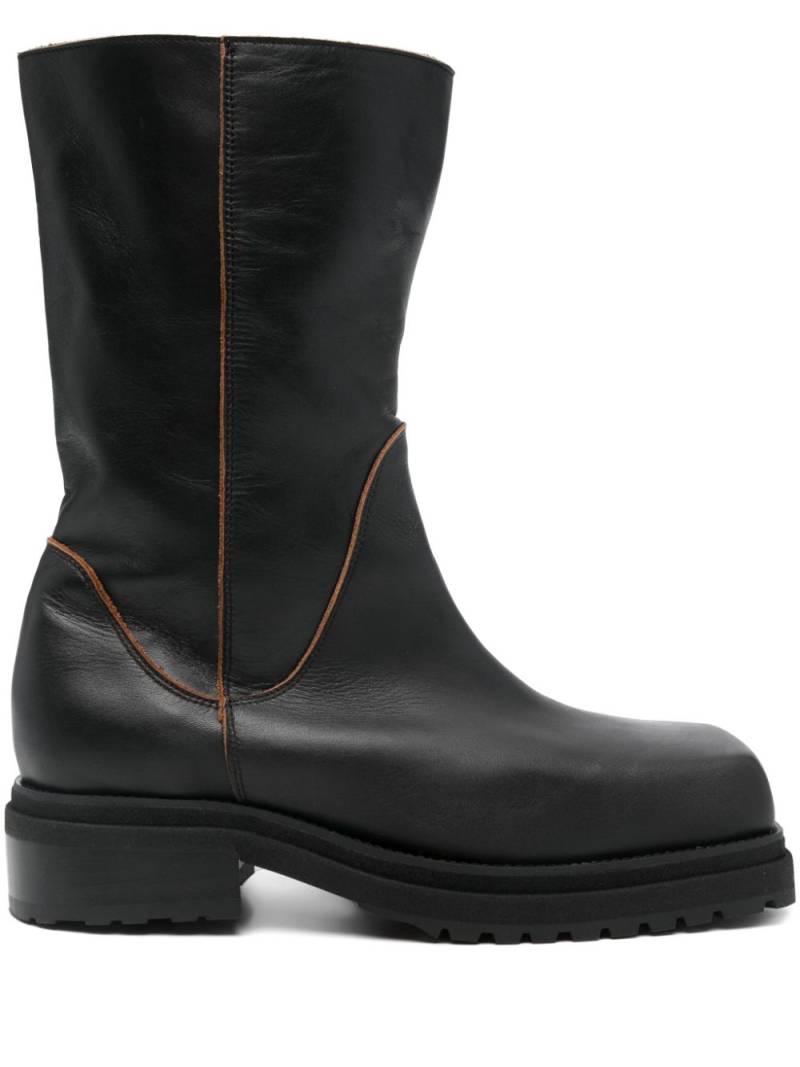 Eckhaus Latta Stacked boots - Black von Eckhaus Latta