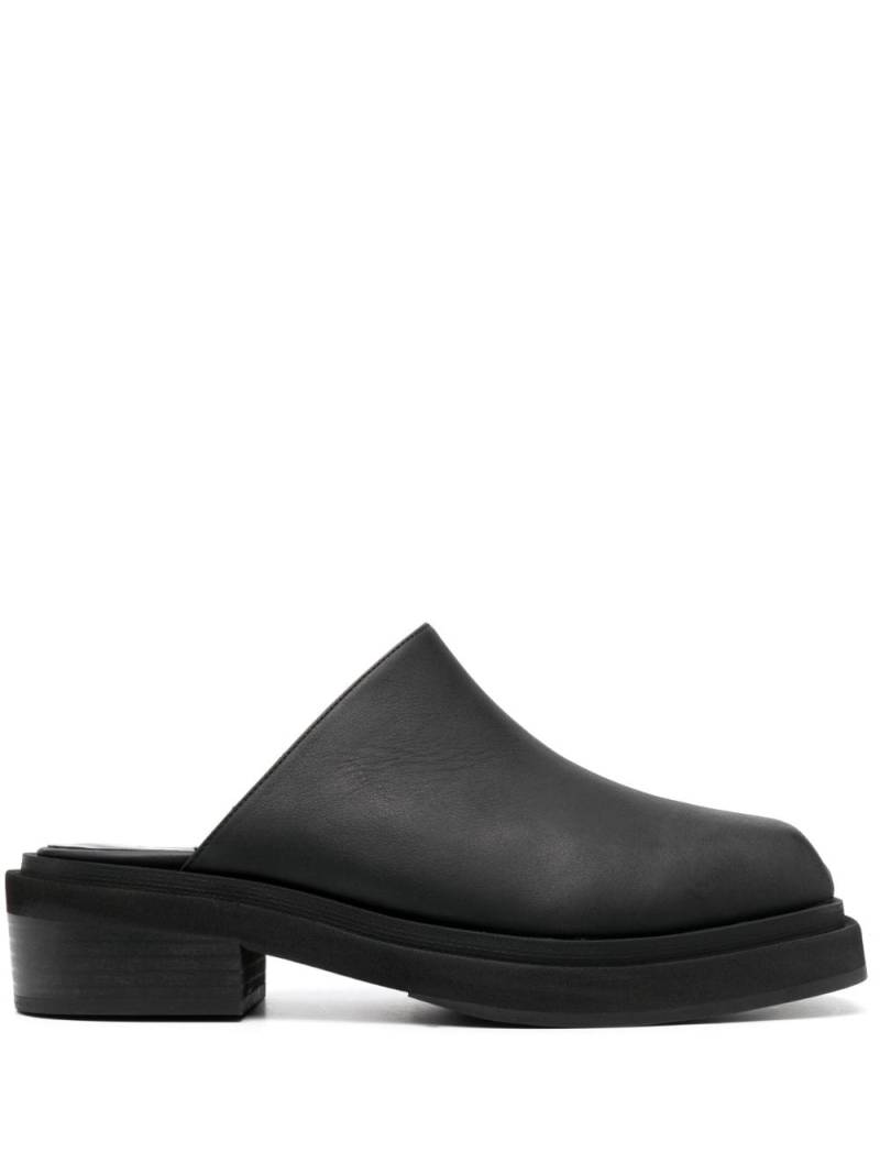 Eckhaus Latta Zoe 55mm leather clogs - Black von Eckhaus Latta