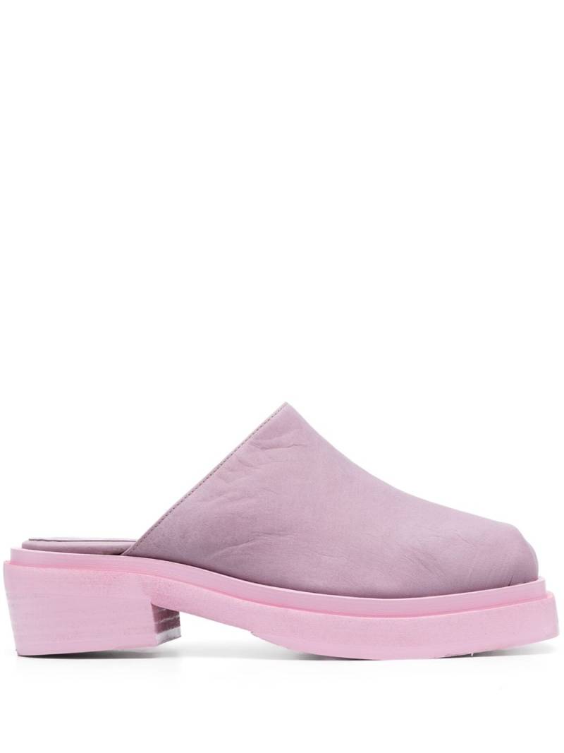 Eckhaus Latta Zoe 55mm leather mules - Pink von Eckhaus Latta