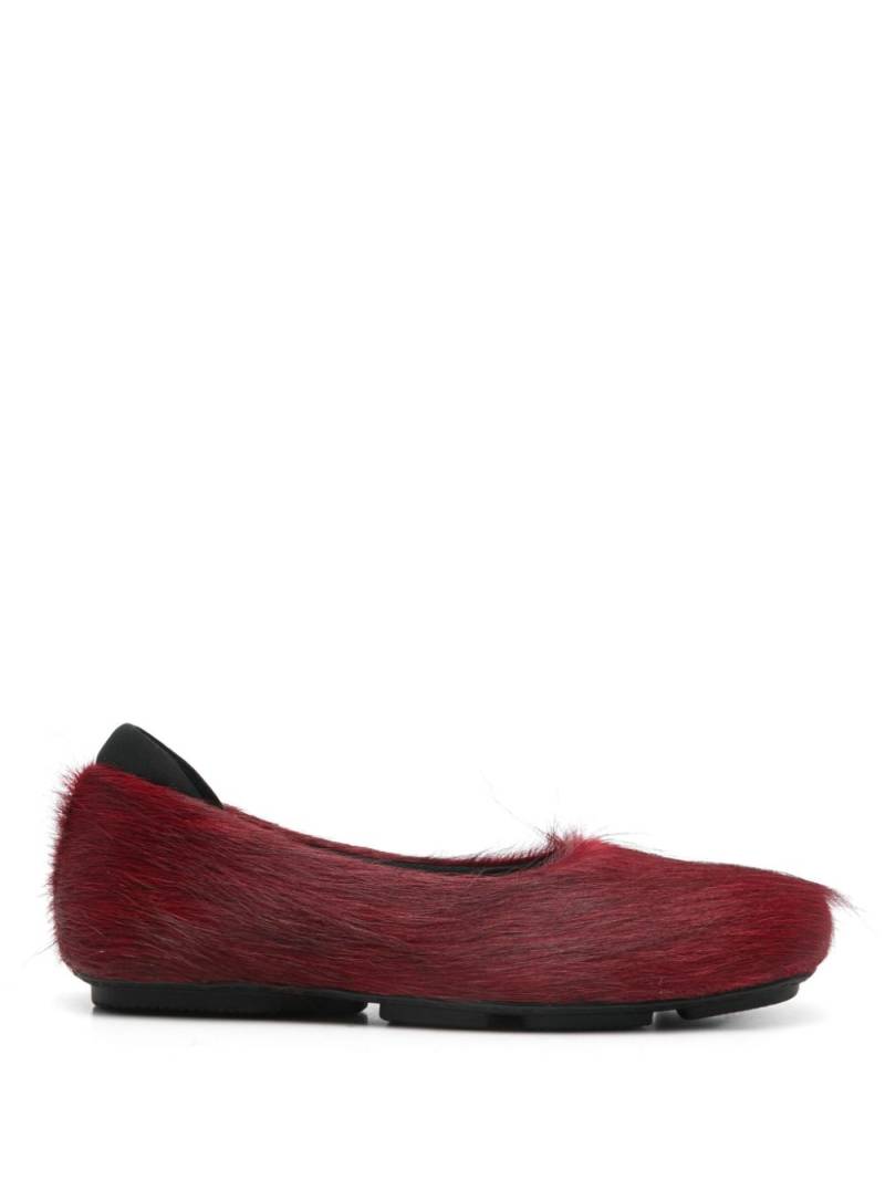 Eckhaus Latta leather ballerina shoes - Red von Eckhaus Latta