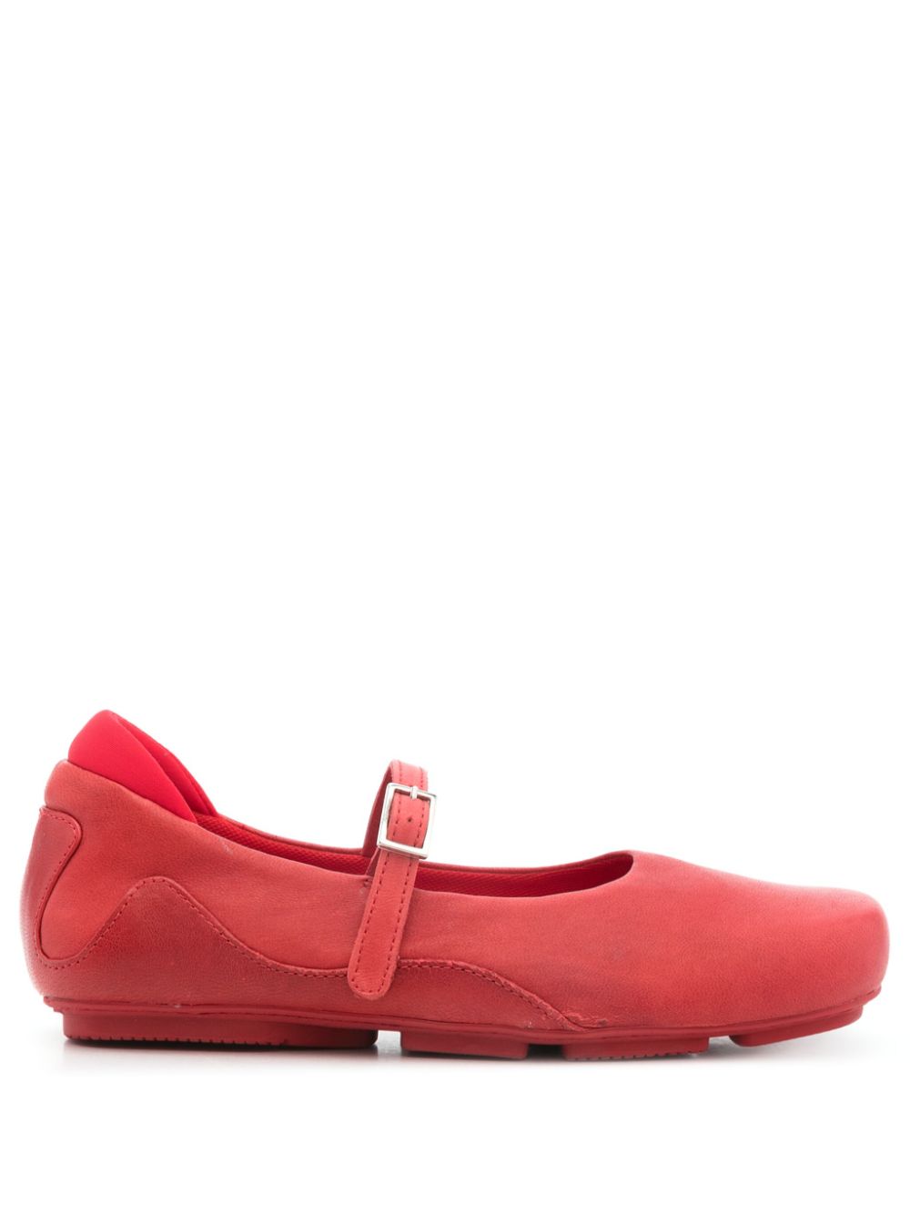 Eckhaus Latta leather ballerina shoes - Red von Eckhaus Latta