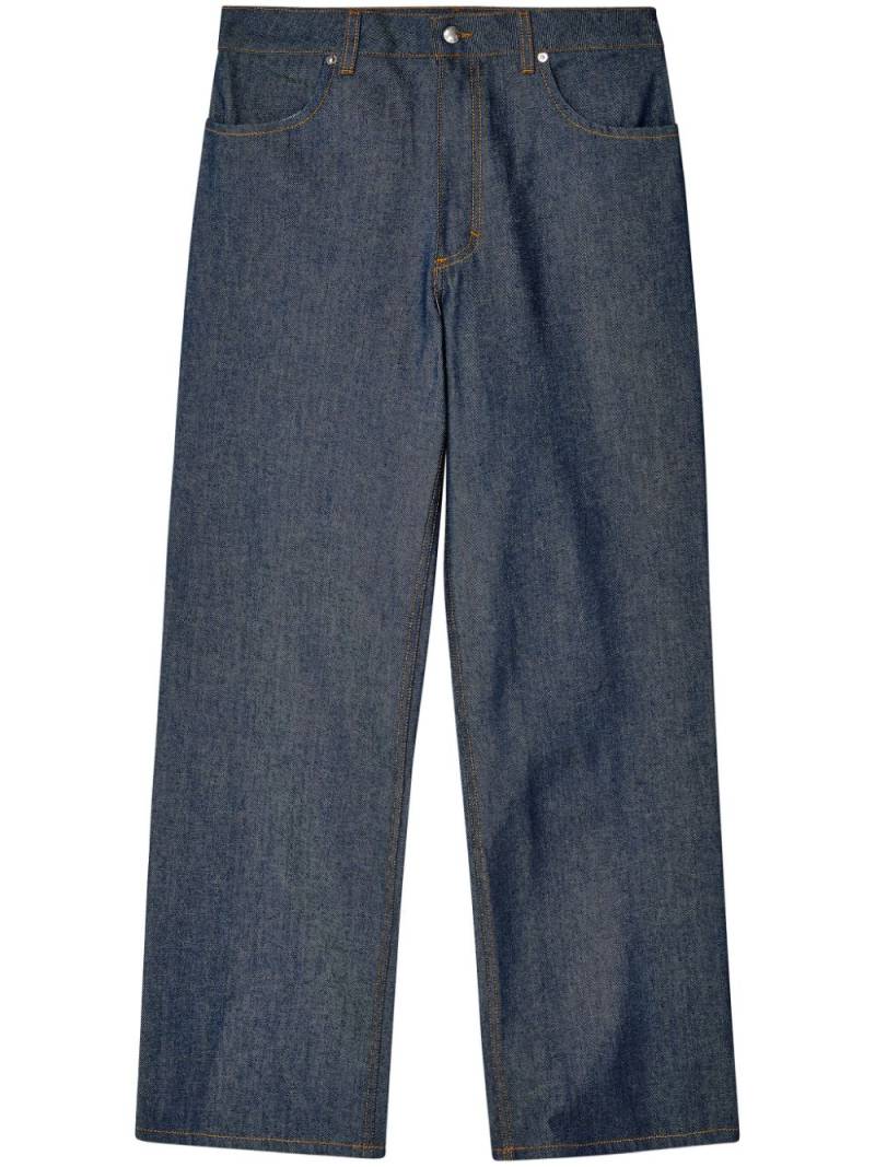 Eckhaus Latta mid-rise cotton jeans - Blue von Eckhaus Latta