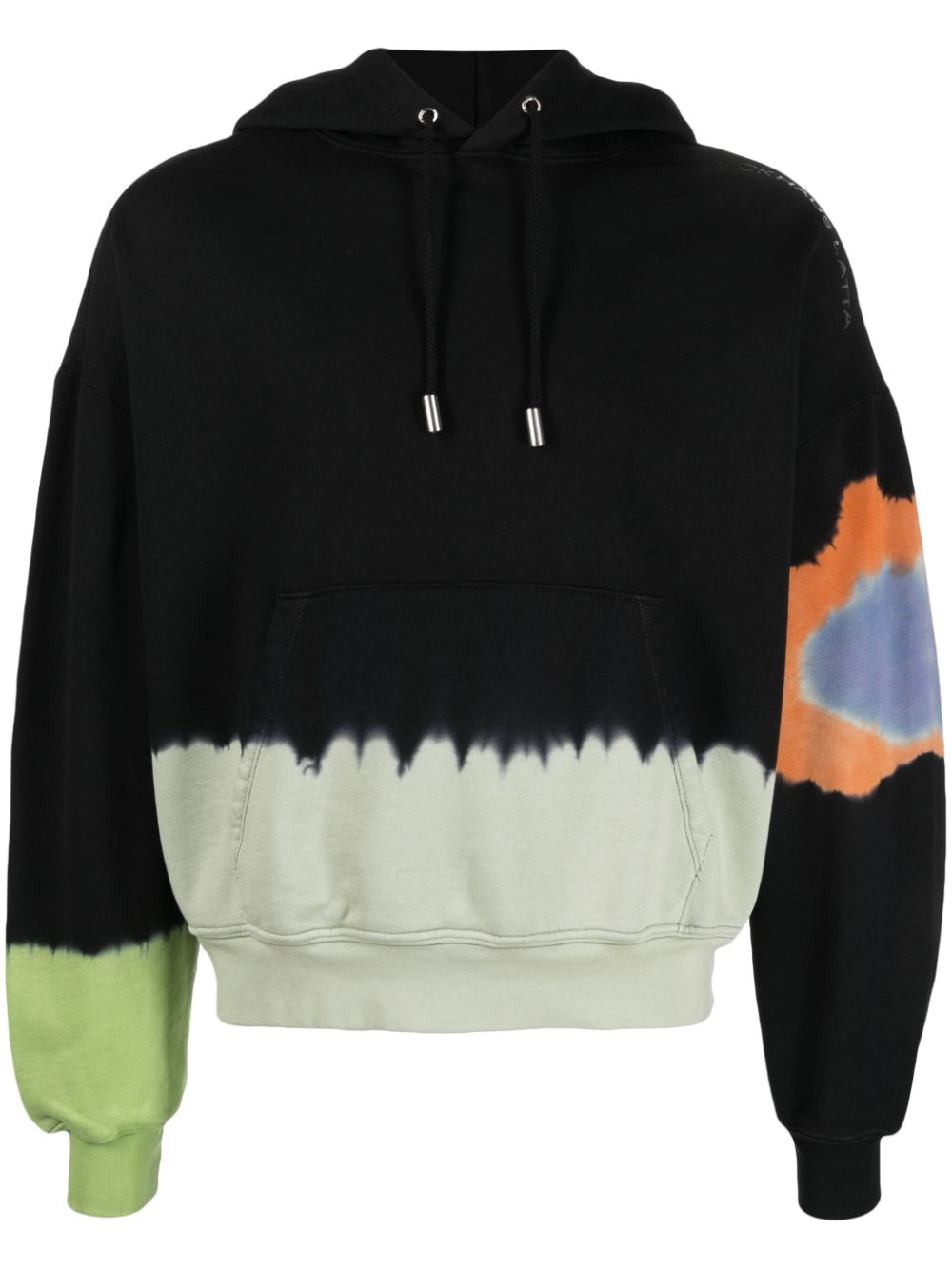 Eckhaus Latta tie-dye cotton hoodie - Black von Eckhaus Latta