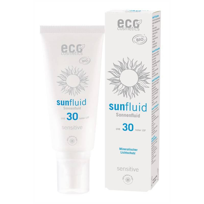 Eco Cosmetics - Sonnenfluid Sensitiv LSF30 von Eco Cosmetics