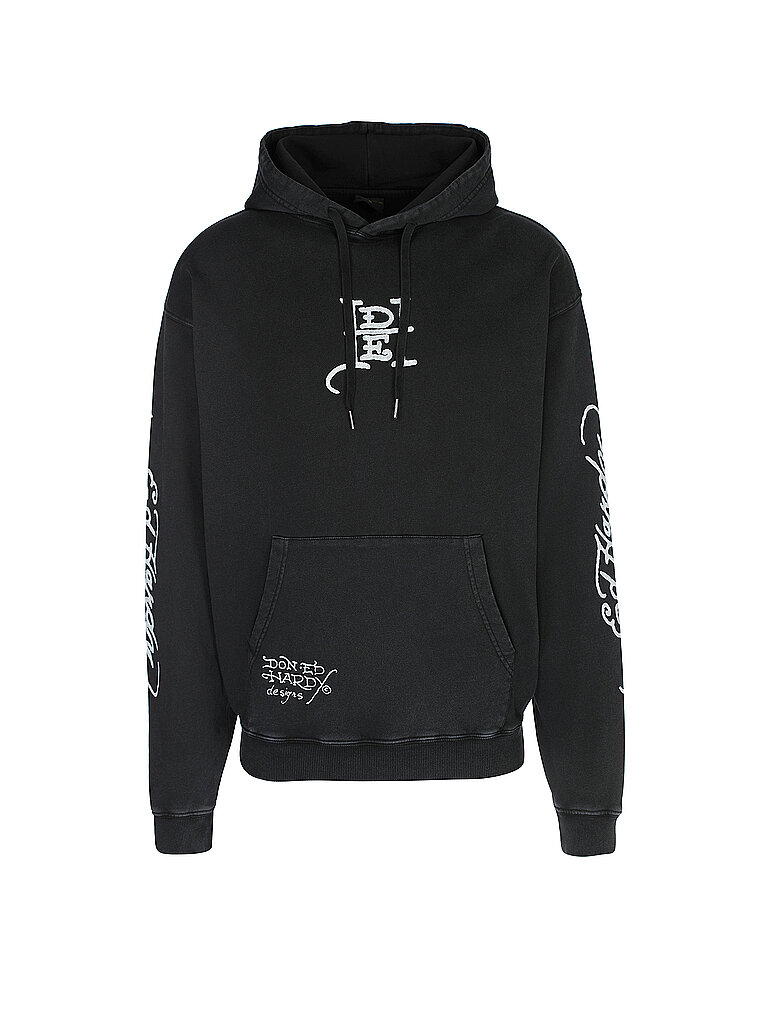 ED HARDY Kapuzensweater - Hoodie LOVE DIES HARD  schwarz | L von Ed Hardy