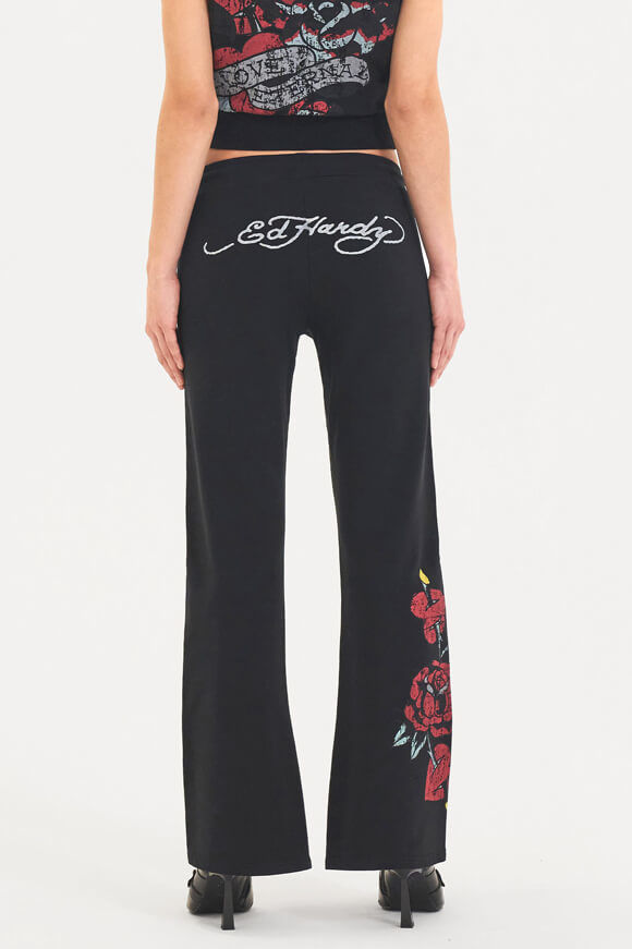 Ed Hardy Flare Sweathose | Black | Damen  | L von Ed Hardy