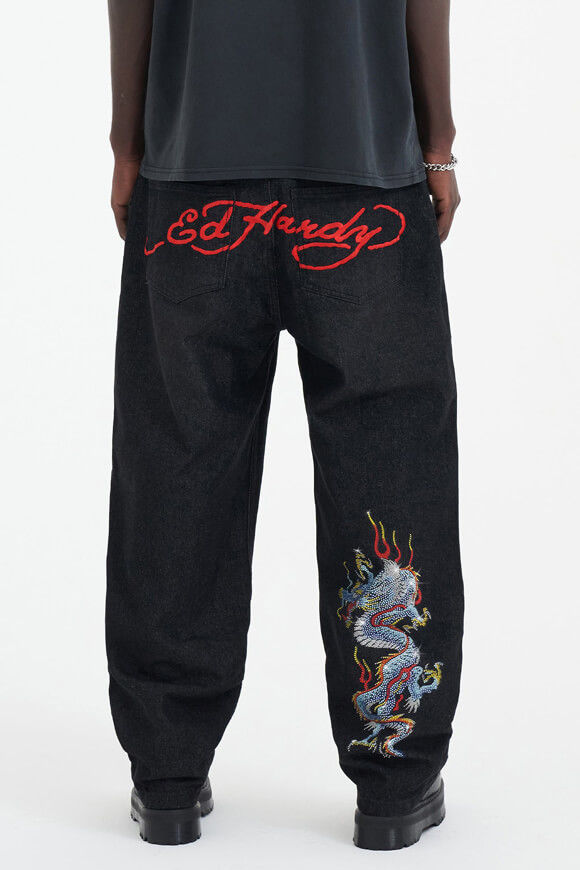 Ed Hardy Regular Fit Jeans | Black | Herren  | L von Ed Hardy