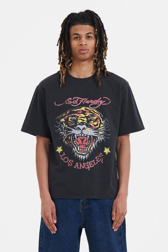 Ed Hardy T-Shirt | Black | Herren  | L von Ed Hardy