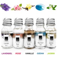 Duftöl 5er-Set Lavendel - Ocean - Jasmin - Rose - Vanille von Markenartikel