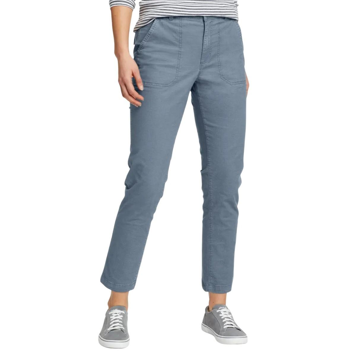 Adventure Hosen Damen Blau Denim L von Eddie Bauer