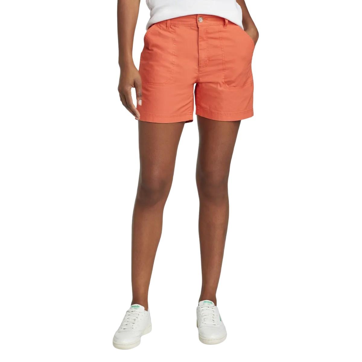 Adventure Shorts Damen Hellorange L von Eddie Bauer