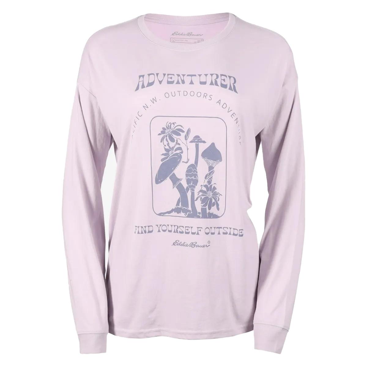 Adventure Tshirt Damen Schiefergrau L von Eddie Bauer