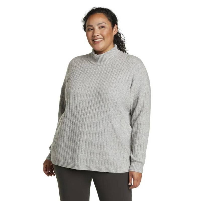 Alpine Route Essentials Sweatshirt Stehkragen Damen Grau M von Eddie Bauer