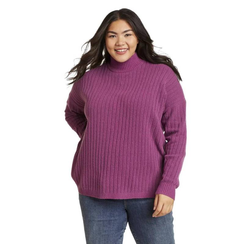 Alpine Route Essentials Sweatshirt Stehkragen Damen Puderrosa L von Eddie Bauer