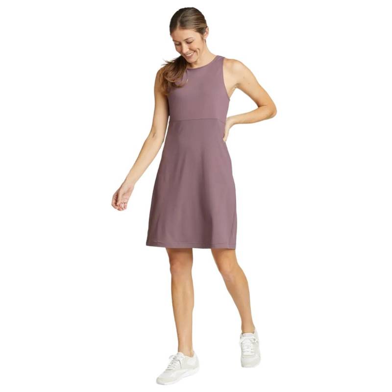 Aster Kleid Empiretaille Ärmellos Damen Violett L von Eddie Bauer