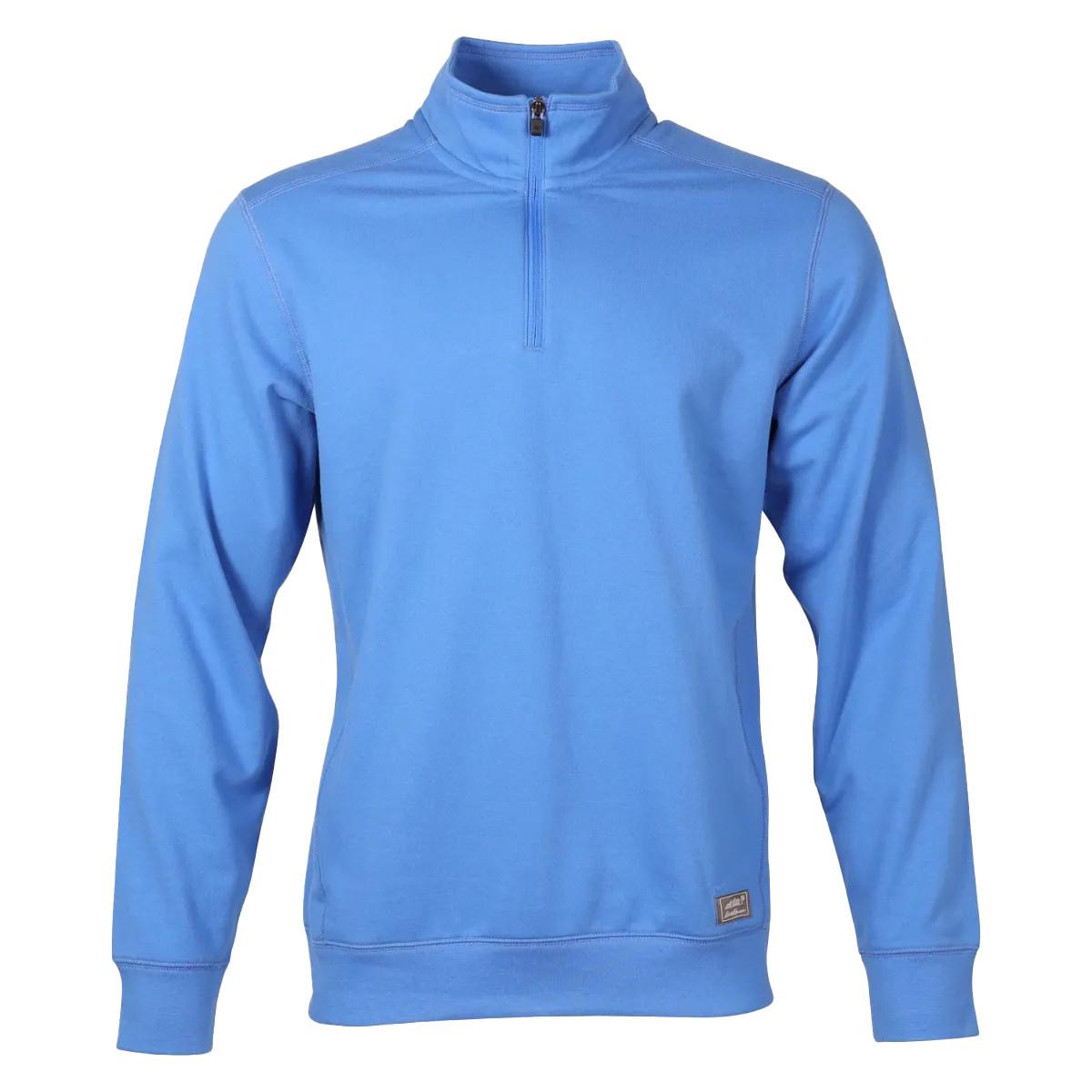 Camp Sweatshirt Mit Kurzem Reißverschluss Herren Blau S von Eddie Bauer