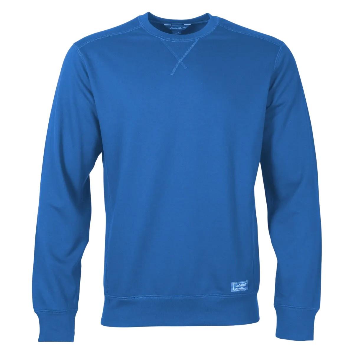 Camp Sweatshirt Rundhalsausschnitt Langärmlig Herren Blau L von Eddie Bauer