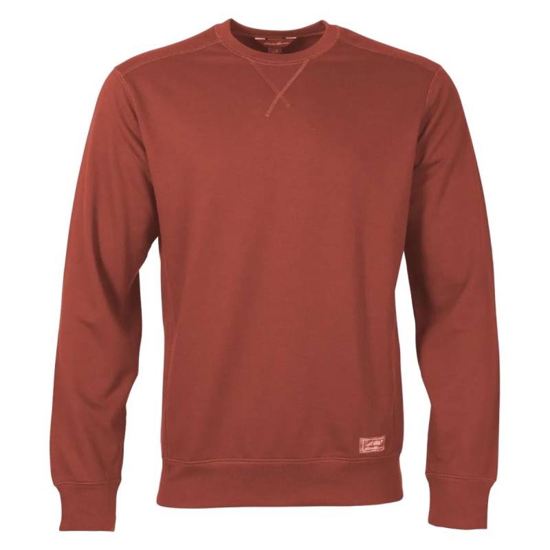 Camp Sweatshirt Rundhalsausschnitt Langärmlig Herren Bordeaux XL von Eddie Bauer