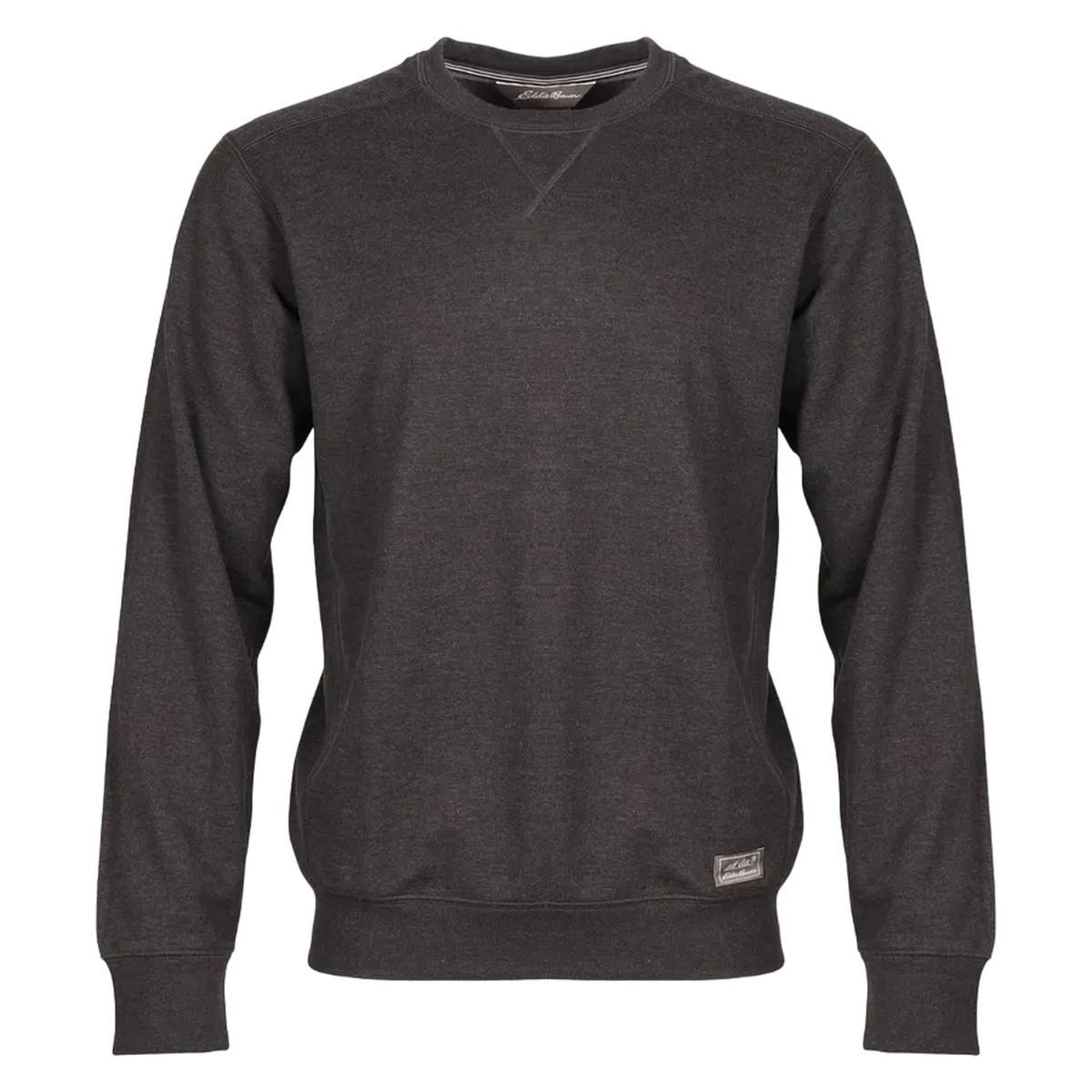 Camp Sweatshirt Rundhalsausschnitt Langärmlig Herren Grau M von Eddie Bauer