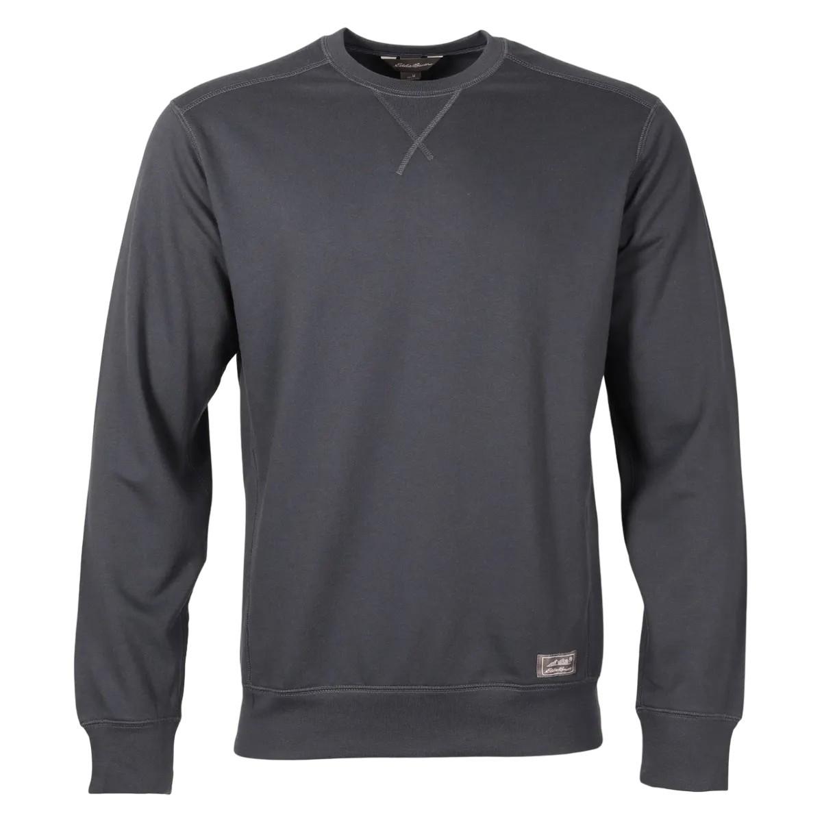 Camp Sweatshirt Rundhalsausschnitt Langärmlig Herren Grün L von Eddie Bauer