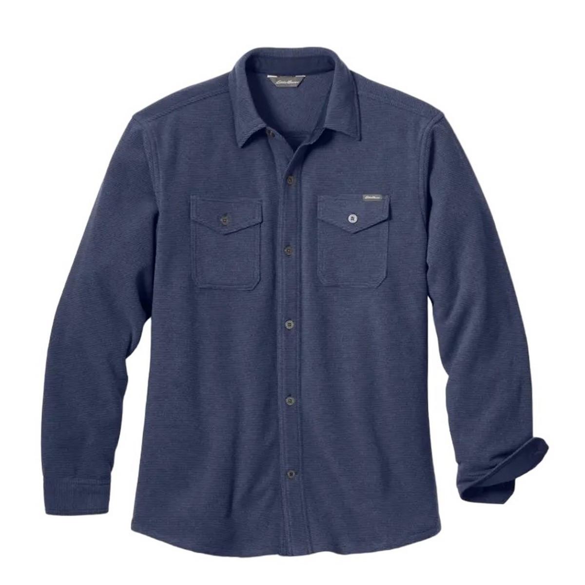 Chutes Hemd Herren Blau L von Eddie Bauer