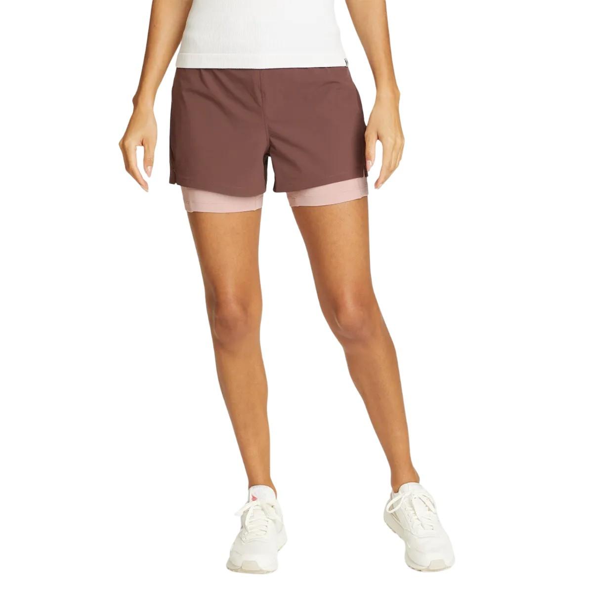 Cove Trail Shorts Damen Dunkelrot L von Eddie Bauer