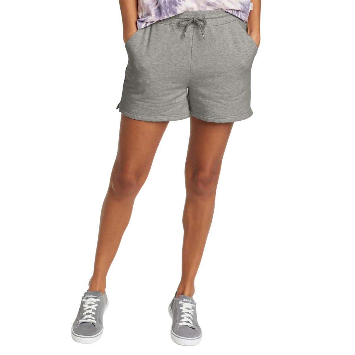 Cozy Camp Shorts Damen Grau L von Eddie Bauer