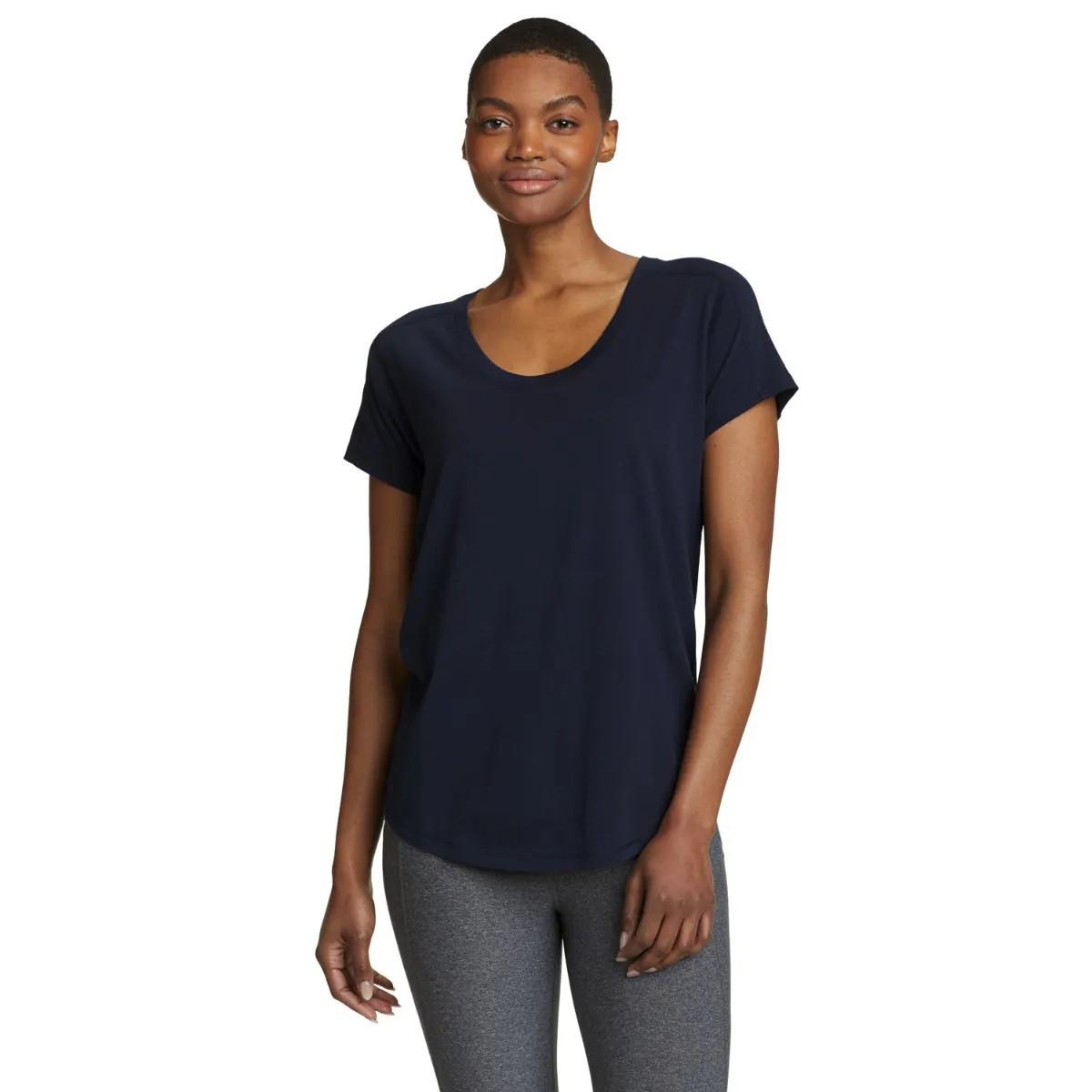 Everyday Essentials Novelty Tshirt Damen Blau XS von Eddie Bauer