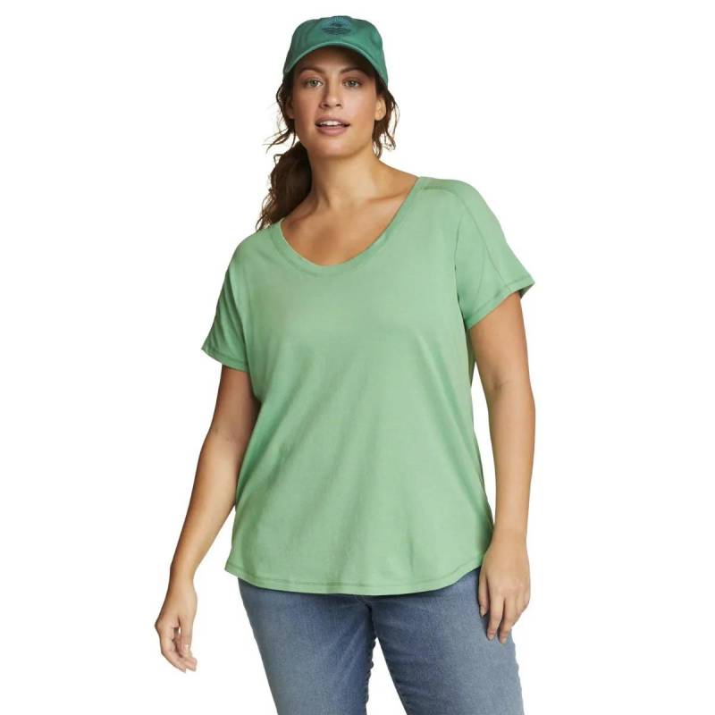 Everyday Essentials Novelty Tshirt Damen Grün L von Eddie Bauer