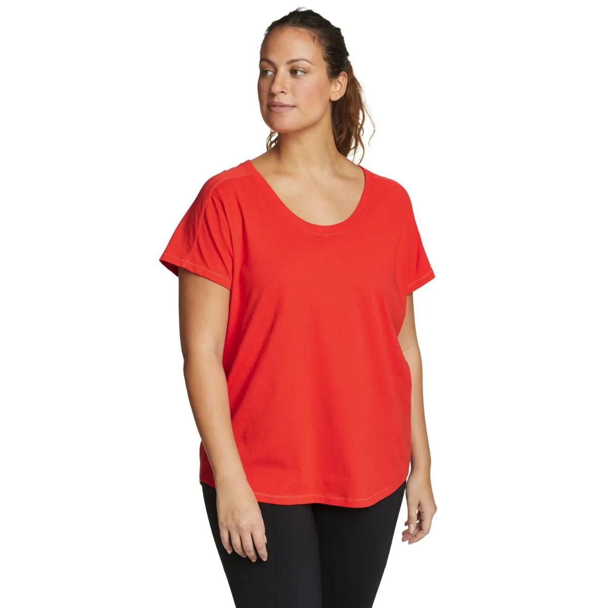 Everyday Essentials Novelty Tshirt Damen Korall L von Eddie Bauer