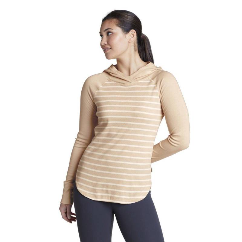 Favorite Kapuzenpullover Langärmlig Damen Beige L von Eddie Bauer