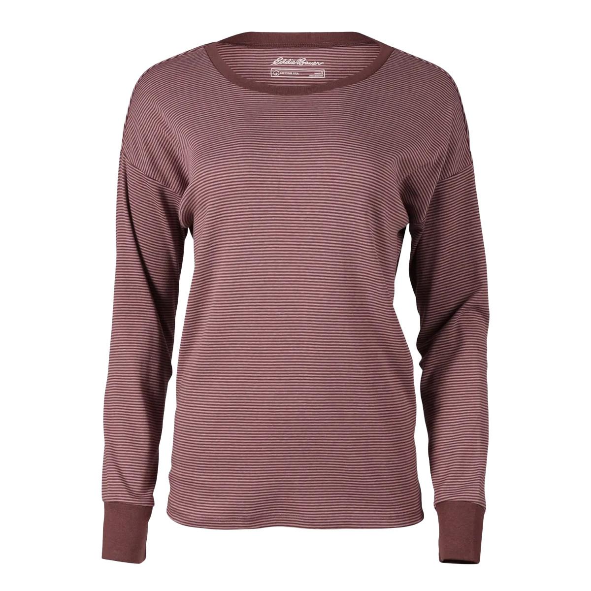 Favorite Novelty Tshirt Langärmlig Damen Violett L von Eddie Bauer