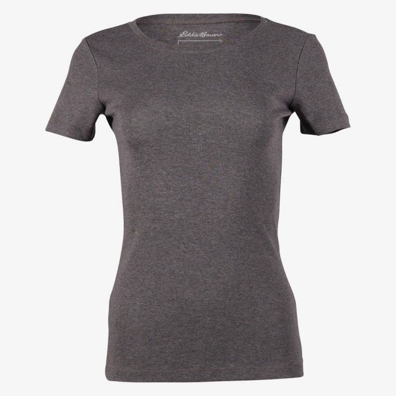 Favorite Tshirt Rundhalsausschnitt Damen Grau M von Eddie Bauer