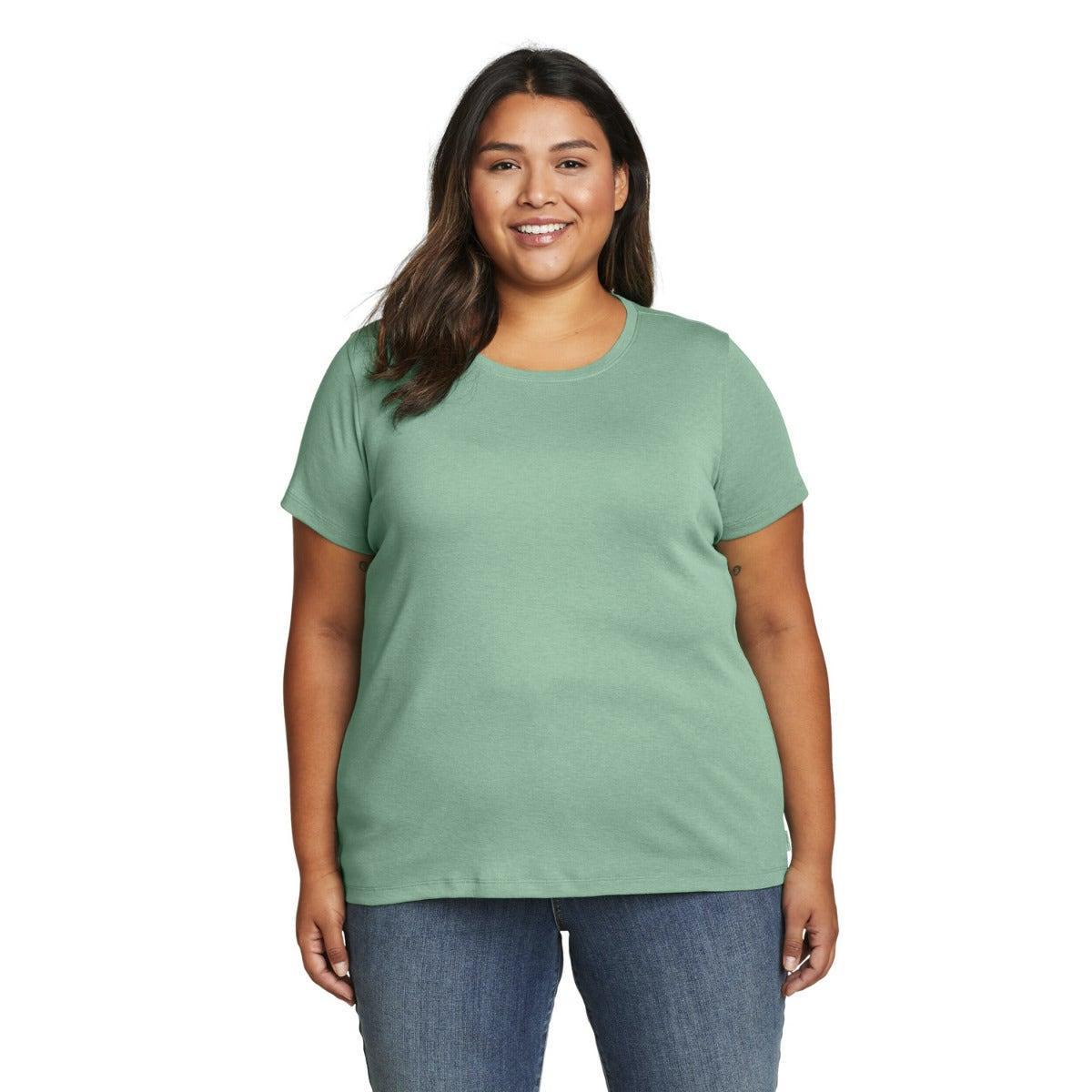 Favorite Tshirt Rundhalsausschnitt Damen Grün XXL von Eddie Bauer