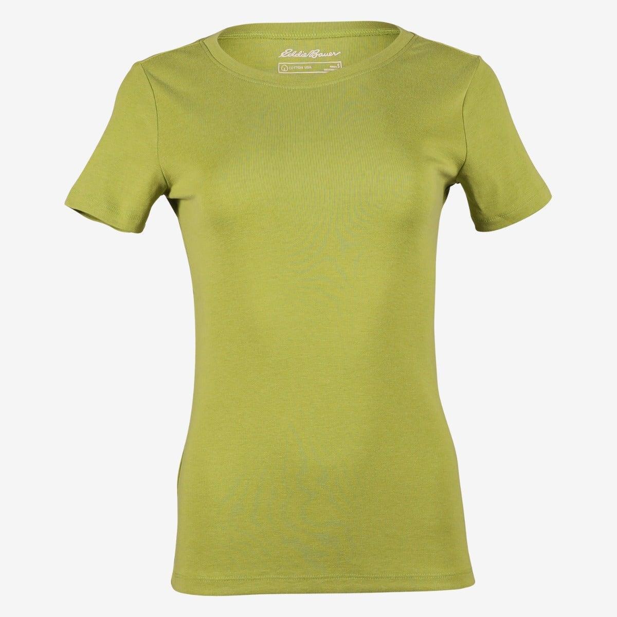 Favorite Tshirt Rundhalsausschnitt Damen Limettengrün L von Eddie Bauer