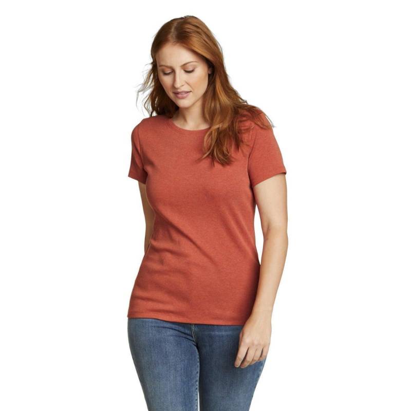 Favorite Tshirt Rundhalsausschnitt Damen Rot Bunt XS von Eddie Bauer