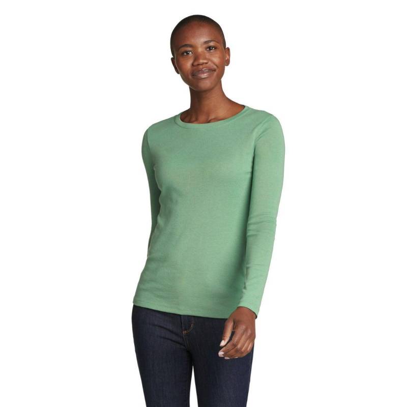 Favorite Tshirt Rundhalsausschnitt Langärmlig Damen Grün XS von Eddie Bauer