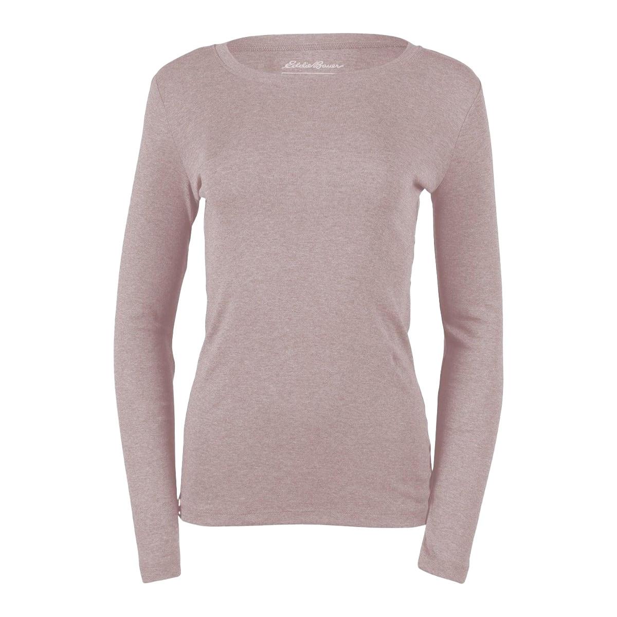 Favorite Tshirt Rundhalsausschnitt Langärmlig Damen Pink S von Eddie Bauer