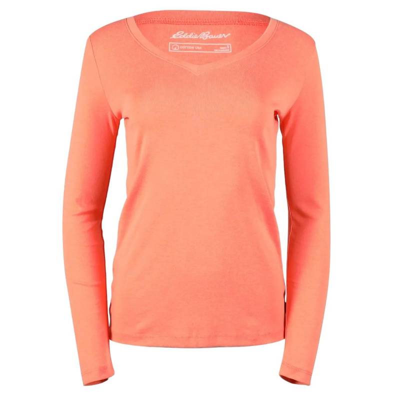 Favorite Tshirt Vausschnitt Langärmlig Damen Altrosa L von Eddie Bauer