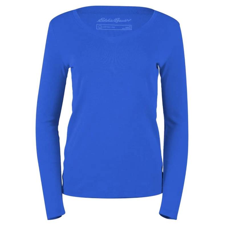 Favorite Tshirt Vausschnitt Langärmlig Damen Blau S von Eddie Bauer