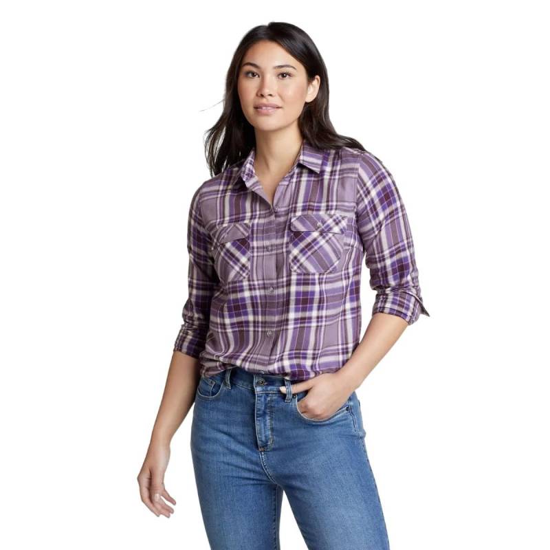 Firelight Hemd Damen Lila L von Eddie Bauer