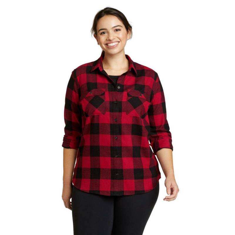 Firelight Hemd Damen Rot Bunt L von Eddie Bauer