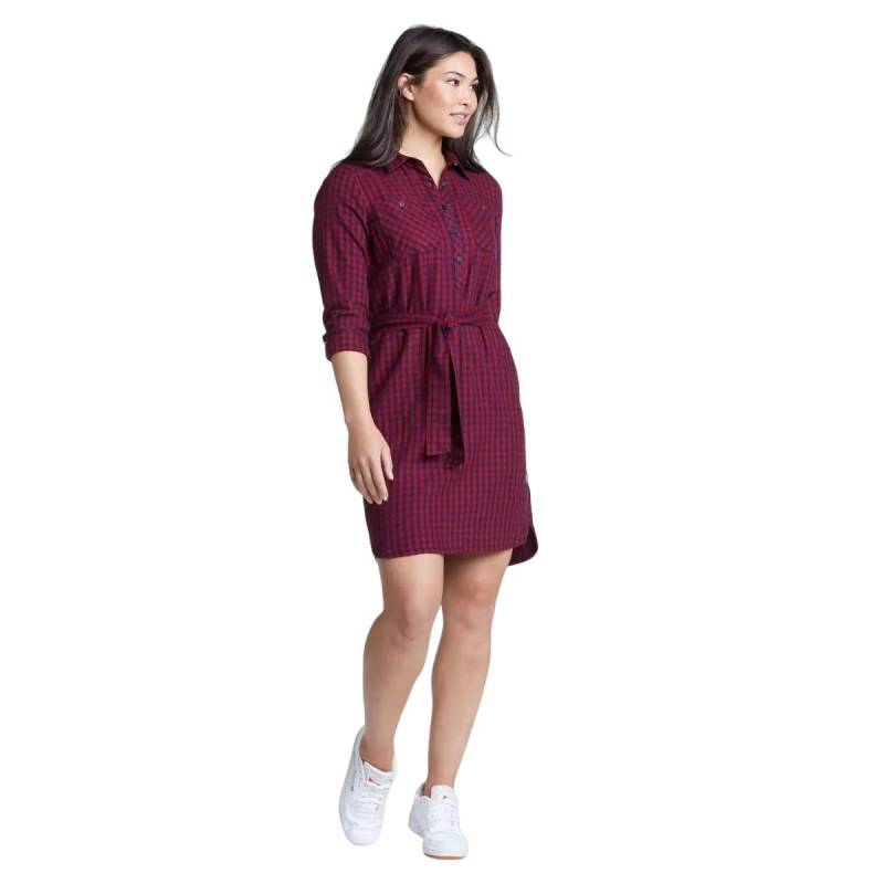 Fremont Hemdblusenkleid Damen Lila S von Eddie Bauer