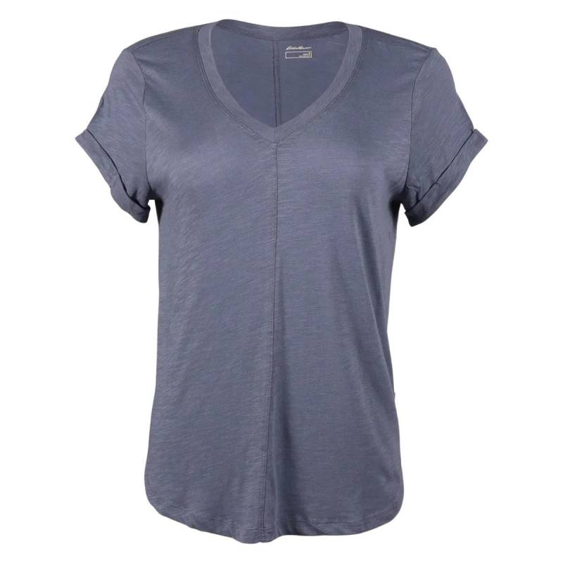 Gate Check Tshirt Vausschnitt Damen Mittelblau L von Eddie Bauer