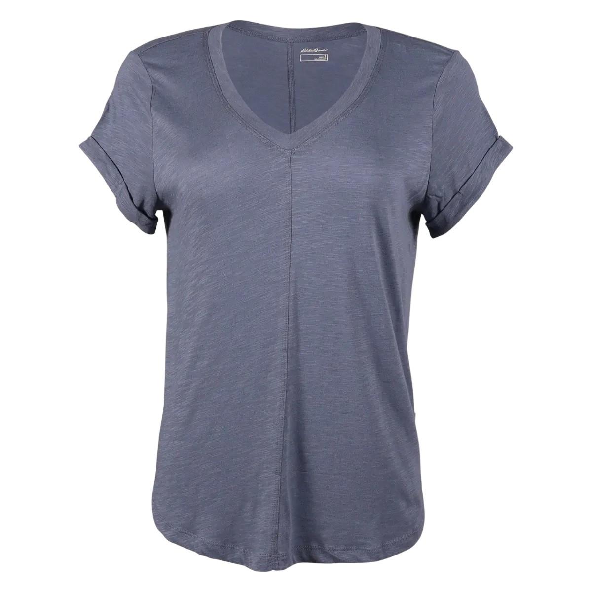 Gate Check Tshirt Vausschnitt Damen Mittelblau M von Eddie Bauer