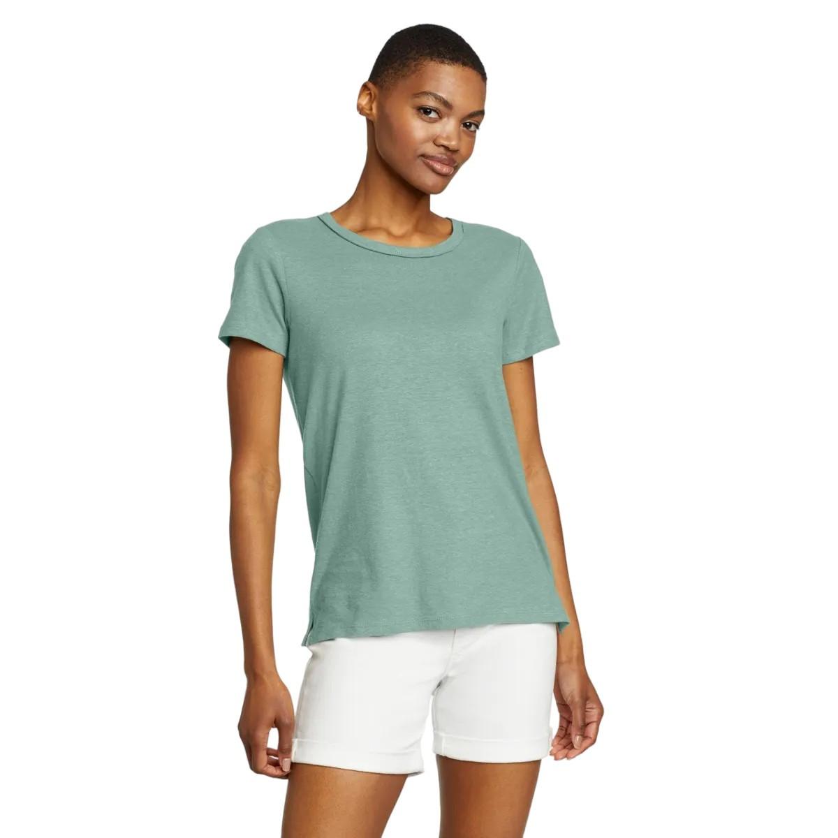 Hemplify Tshirt Kurzärmlig Damen Antikgold XL von Eddie Bauer