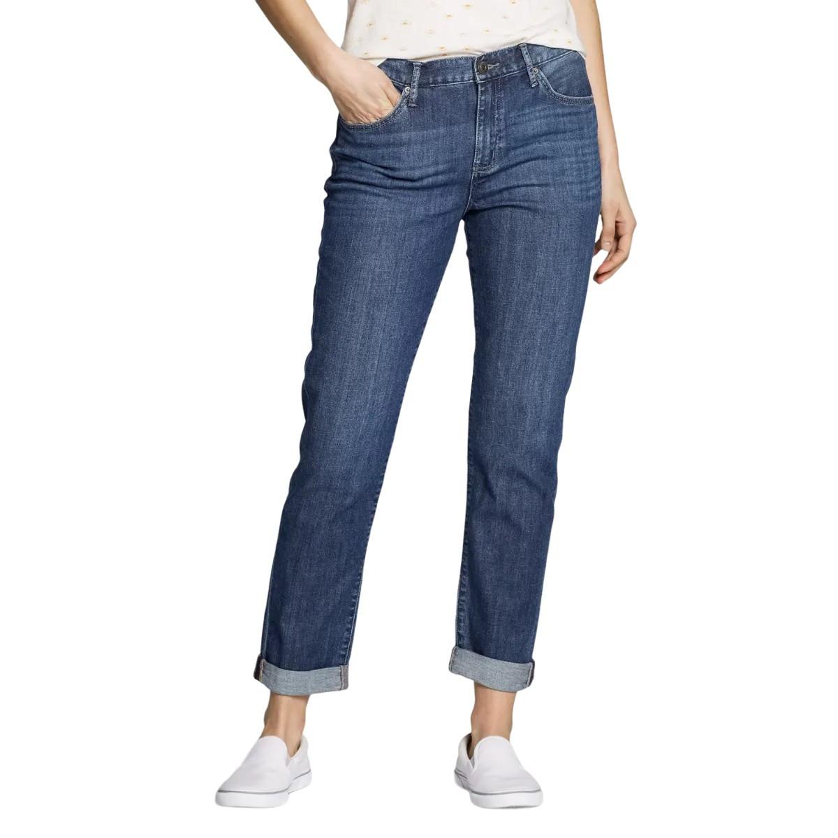 Jeans Damen Blau Denim M von Eddie Bauer