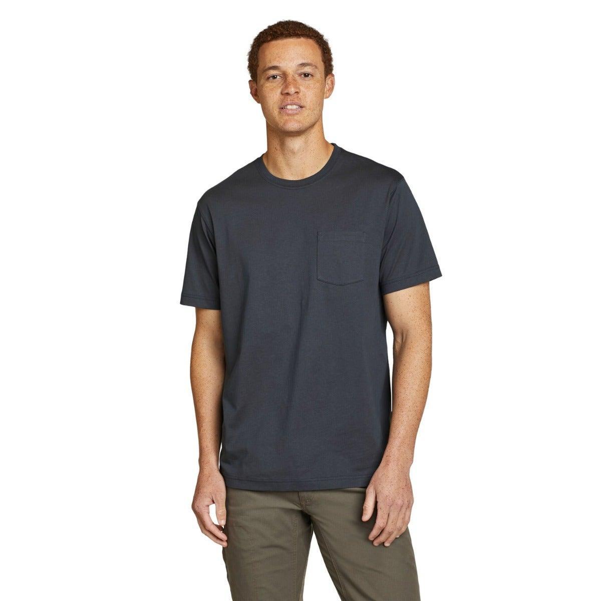 Legend Wash Tshirt Tasche Kurzärmlig Herren Marine M von Eddie Bauer