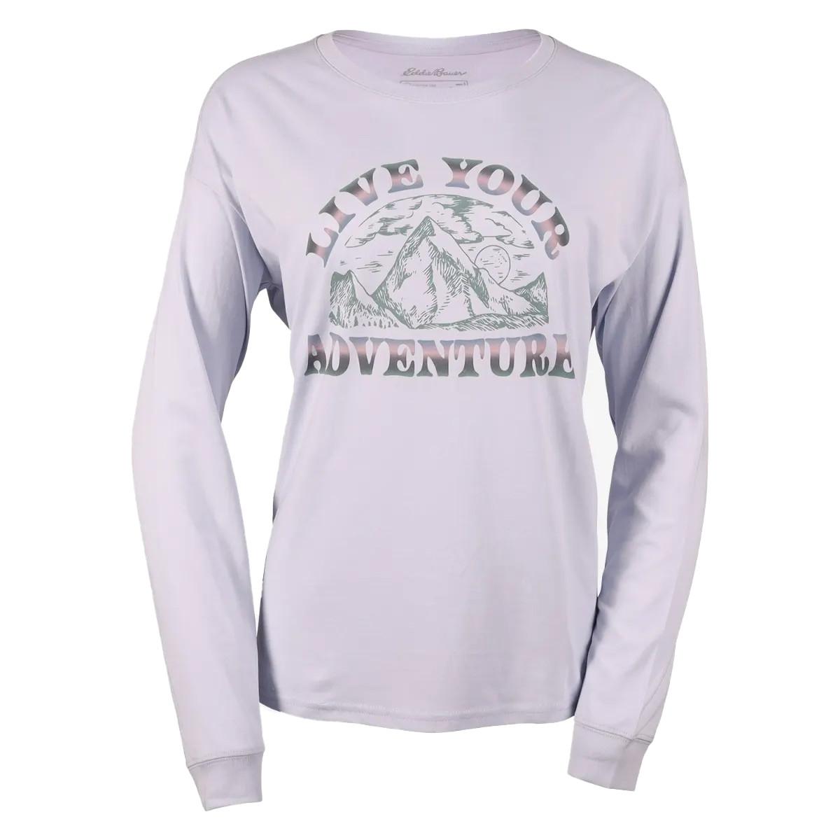 Live Your Adventure Tshirt Langärmlig Damen Viola XS von Eddie Bauer